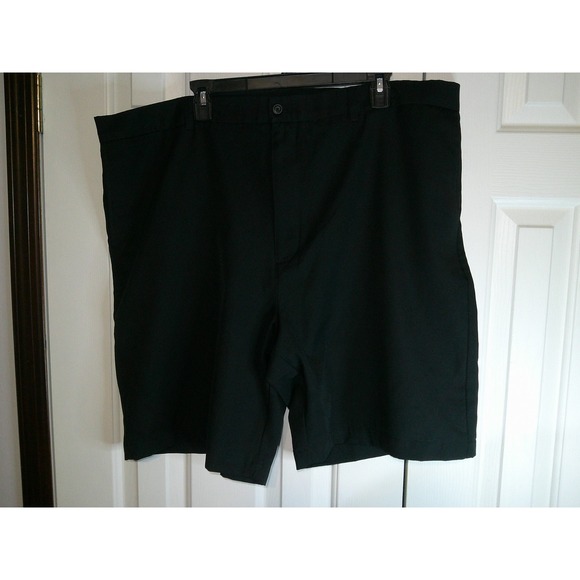 Bren Hogan Black Golf Shorts Flat‎ Front Casual Comfort Stretch Size 44 - Picture 1 of 2
